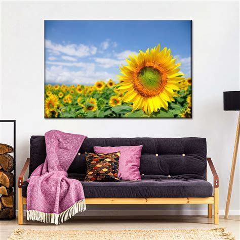 Sunflower Field Canvas Wall Art