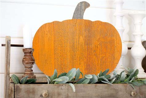 Rustic Wooden Pumpkin Wall Art