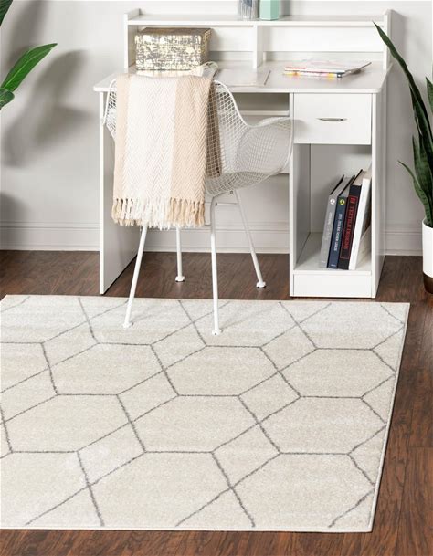 Unique Loom Trellis Frieze Collection Lattice Area Rug